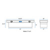 63 Aluminum Single Lid Crossover Toolbox Deep TBSD-63