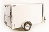 4x6 V-Nose Cargo Trailer – Single Axle, Tubular Frame, Swing Door - 075V
