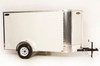 4x6 V-Nose Cargo Trailer – Single Axle, Tubular Frame, Swing Door - 075V