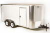 7x14 Tandem Axle Enclosed Cargo Trailer – V-Nose, Ramp Door, 7K GVWR, 6'3" Interior - 255V
