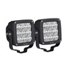 LED Auxiliary Light 4.5 inch x 4.5 inch Square Flood with 3W Osram (Set of 2) 09-12219B-PR