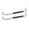 Platinum 4 Oval Nerf Step Bars Stainless Steel 21-3540