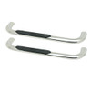Platinum 4 Oval Nerf Step Bars Stainless Steel 21-3540