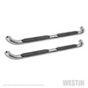Platinum 4 Oval Nerf Step Bars Stainless Steel 21-4080