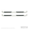 Platinum 4 Oval Nerf Step Bars Stainless Steel 21-4090