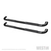 Platinum 4 Oval Nerf Step Bars Black 21-4135