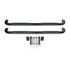 Platinum 4 Oval Nerf Step Bars Black 21-4135