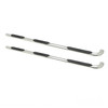 Platinum 4 Oval W2W Nerf Step Bars Stainless Steel 24-54550