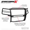 Sportsman X Grille Guard Textured Black 40-33955