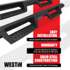 HDX Stainless Drop Nerf Step Bars Textured Black 56-140052