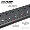 Outlaw Nerf Step Bars Textured Black 58-53835