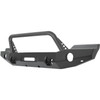 WJ2 Full Width Front Bumper with Bull Bar Textured Black 59-80045