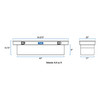 Bright Aluminum 54" Crossover Truck Tool Box (Heavy Packaging) - EC10081