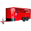6x16 Livestock Trailer – Tandem Axle, Center CUT Gate, Escape Door, Full Swing Rear with Slider - 200LST