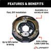 Lippert Forward Self-Adjusting Brake Assembly - 12" x 2", 5-Bolt, 5,200-7,000-lb 296651