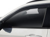 Low Profile Ventvisor Deflector; Smoke with Chrome Trim; Outside Mount; 4 pc. 2884072