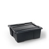 Single D-co Bin 32 - D-co bin with snap on lid - one (1) - all black A0041-DBIN-BLK