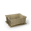 Single D-co Bin 32 - D-co bin with snap on lid - one (1) - all tan A0041-DBIN-TAN