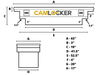 63" King Size Tool Box - Low Profile Lid - Full Notch - Matte Black KS63LPFNMB