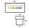 36" Chest Tool Box - RV Series - Matte Black RV36MB