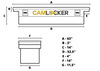 63" SlimLine Truck Tool Box - Low Profile Lid - Matte Black SL63LPMB