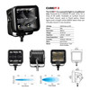 Blackout Series - CUBEIT 3x3 LED Cube Spot Lights with Flush Mount, Pair 750400321SCF