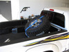 Gloss Black Bed Mounted Tire Carrier w/ Blue Strap BM1TCBL