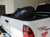 Textured Black Bed Mounted Tire Carrier w/ Blue Strap BM1TCBL-TX