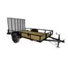 6x10 Low-Side Utility Trailer with Fold-Flat Gate and Radial Tires - 152