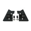 Mirror Relocation Brackets, Black; 97-02 Jeep Wrangler TJ