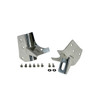 Windshield Light Brackets, Stainless Steel; 97-06 Jeep Wrangler TJ