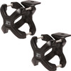 X-Clamp, Black, Pair, 1.25-2.0 Inches