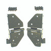 Windshield Hinges, Black; 76-86 Jeep CJ/87-95 Jeep Wrangler YJ