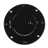 Locking Gas Cap Door, Black; 97-06 Jeep Wrangler TJ