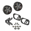 LED Light/Mount Kit, Circle; 07-16 Jeep Wrangler JK LED Light/Mount Kit, Circle; 07-16 Jeep Wrangler JK