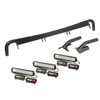 Windshield Light Bar Kit, 3 x 13.5 inch Combo Lamps; 97-06 Jeep Wrangler