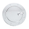 Locking Gas Cap Door, Chrome; 07-16 Jeep Wrangler JK