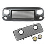 Spartan Grille Mesh Insert Kit w/ Rd LED Driving Lights; 07-16 Jeep JK