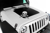 Hood Decal, Skull; 07-16 Jeep Wrangler JK