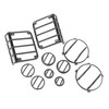 10 Piece Euro Guard Kit, Textured Black; 07-16 Jeep Wrangler JK 10 Piece Euro Guard Kit, Textured Black; 07-16 Jeep Wrangler JK