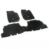 Floor Liners, Kit, Black, 4-Door; 07-16 Jeep Wrangler JK