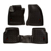 Floor Liner Kit, Front/Rear, Black; 18-19 Jeep Compass MP