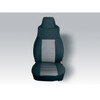 Fabric Front Seat Covers, Gray; 91-95 Jeep Wrangler YJ