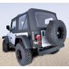S-Top Dr Skins, Blk, Tntd Windows; 97-06 Wrangler