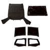 Montana Soft Top, Door Skins, Black Diamond, Tinted; 88-95 Wrangler YJ