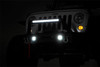 Front Stealth Stubby Winch Bumper w/ Hoop & Black Series LED Lights 11826