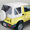 Soft Top, White Denim, Clear Windows; 86-95 Suzuki Samurai