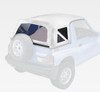 XHD Soft Top, Wht Denim, Clr Window; 88-94 Suzuki Sidekick/Geo Tracker