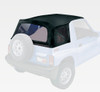 XHD Soft Top, Black Denim, Clear Windows; 95-98 Suzuki Sidekicks