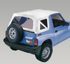 XHD Soft Top, White Denim, Clear Windows; 95-98 Suzuki Sidekicks